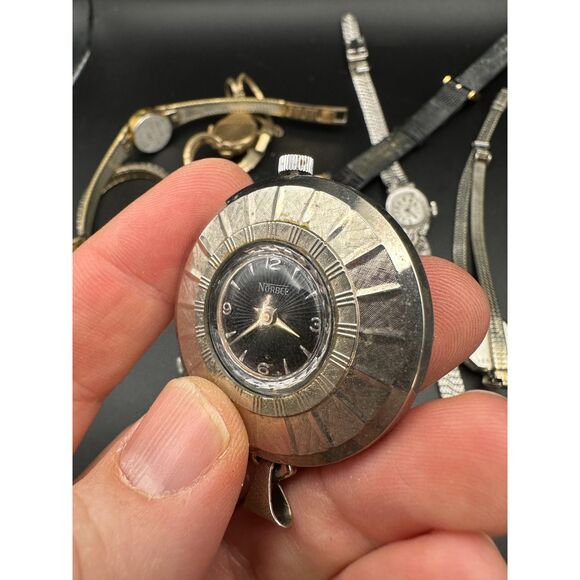 Vintage Watch Lot - Eight Pieces Hamilton Bulova Etc